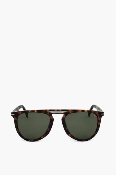David Beckham Tortoiseshell Pantos Sunglasses With Straight Bridge