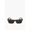 David Beckham Tortoiseshell Sunglasses With Rectangular Design
