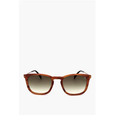 David Beckham Tortoiseshell Wayfarer Sunglasses With Gradient Lenses In Brown