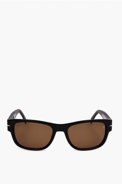 David Beckham Wayfarer Sunglasses With Orange Lenses