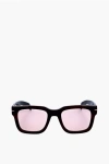 David Beckham Wayfarer Sunglasses With Pinkish Lenses