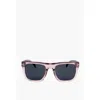 David Beckham Wayfarer Sunglasses With See Through Frame