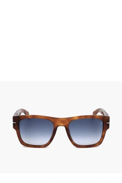 David Beckham Wayfarer Sunglasses With Tortoiseshell Design In Havana