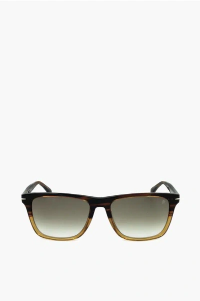 David Beckham Wayfarer Sunglasses With Tortoiseshell Detail