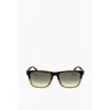 David Beckham Wayfarer Sunglasses With Tortoiseshell Detail