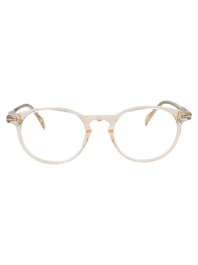 David Beckham Yellow Acetate Glasses In Neutral