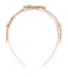 David Charles Crystal-embellished Butterfly Headband In Gold