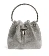 David Charles Diamond Pouch Handbag In Silver