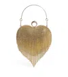 David Charles Tassel Heart Shoulder Bag In Gold