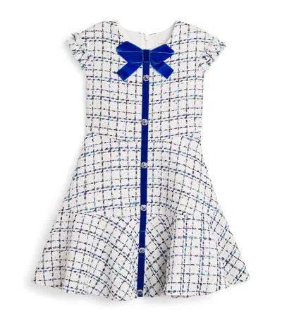 David Charles Kids' Tweed Embellished Dress (3-10 Years) In Multi