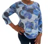 David Cline Azure Sleeve Top In Cloud