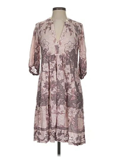 Pre-owned David Cline Casual Dress In Gray