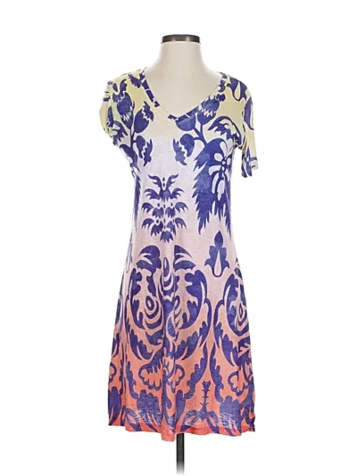 Pre-owned David Cline Cocktail Dress In Purple