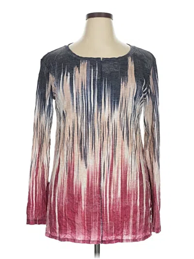 Pre-owned David Cline Long Sleeve T-shirt In Pink