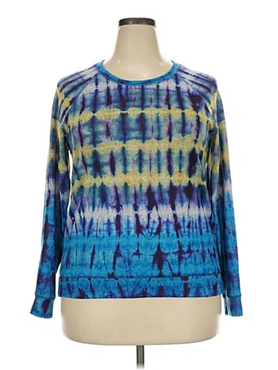 Pre-owned David Cline Long Sleeve T-shirt In Blue