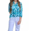 David Cline Rolled Up Sleeve Shirt In Jade In Blue
