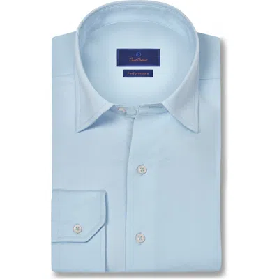David Donahue Chevron Print Performance Sport Shirt