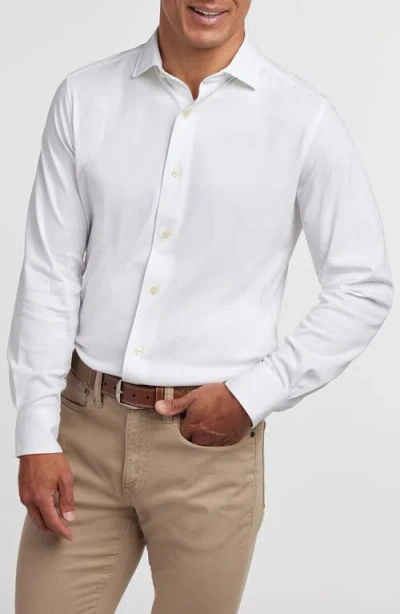 David Donahue Classic Fit Cotton Dress Shirt In Purple