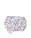 David Donahue Classic Paisley Tie In Purple