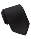 David Donahue Classic Silk Tie In Black