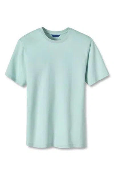 David Donahue Cotton Interlock T-shirt In Dove Grey