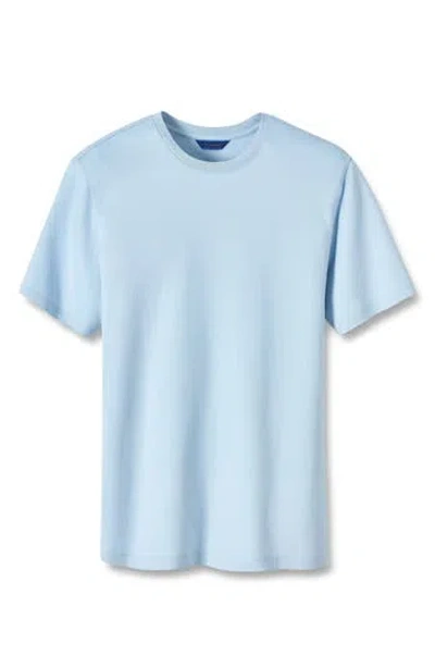 David Donahue Cotton Interlock T-shirt In Blue