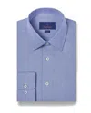 David Donahue Trim Fit Geometric Pattern Twill Dress Shirt In Blue/sky
