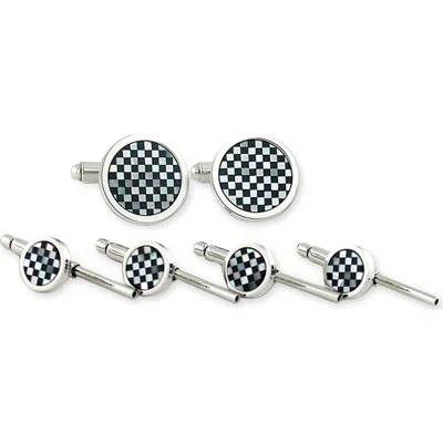 David Donahue Cuff Links & Studs Set In Multi