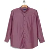 David Donahue Dobyy Dot Print Sport Shirt In Burgundy