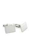 David Donahue Engraved Sterling Silver Cufflinks In Silver