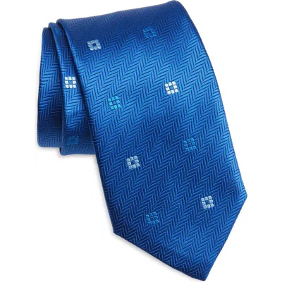 David Donahue Geometric Silk Tie