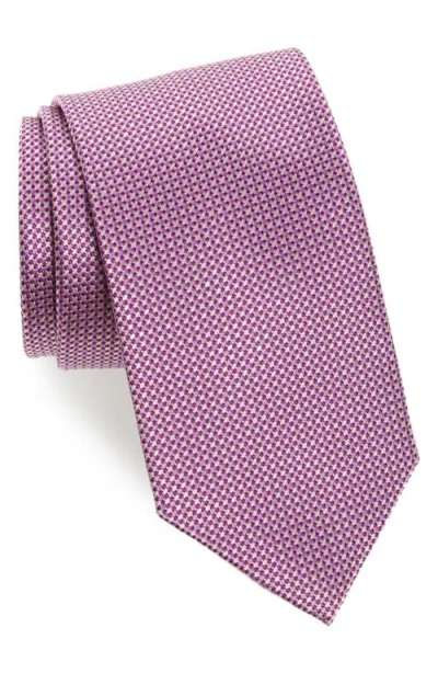 David Donahue Geometric Silk Tie