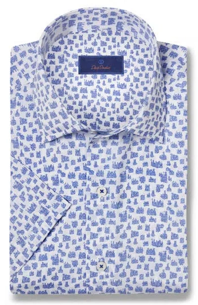 David Donahue Lyocell Short Sleeve Sport Shirt