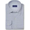 David Donahue Medallion Print Performance Sport Shirt In Multi