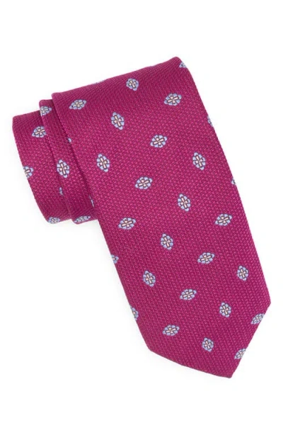 David Donahue Medallion Silk Tie