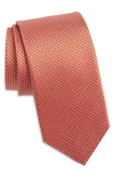 David Donahue Neat Silk Tie