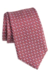 David Donahue Neat Silk Tie