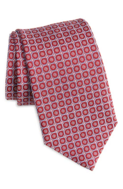 David Donahue Neat Silk Tie