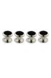 David Donahue Onyx Stud Set In Silver Onyx