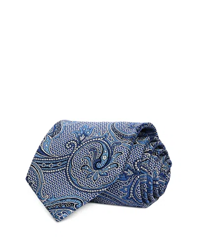 David Donahue Paisley Classic Silk Tie In Multi