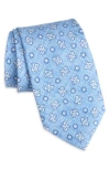 David Donahue Paisley Silk Tie In Blue