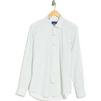 David Donahue Performance Casual Sport Shirt In Green