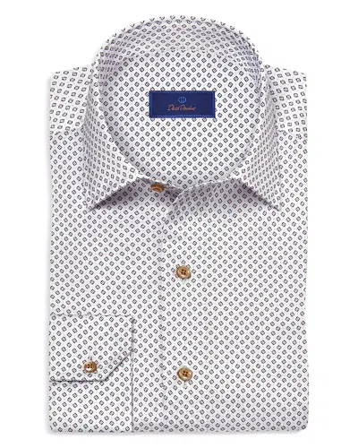 David Donahue Printed Sport Shirt In Multi
