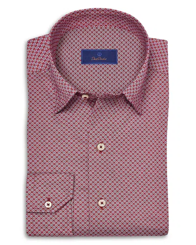 DAVID DONAHUE PRINTED SPORT SHIRT