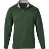 David Donahue Quarter Zip Pullover In Green
