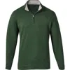 David Donahue Quarter Zip Pullover In Hunter Green