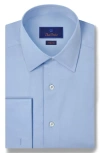 David Donahue Regular Fit Broadcloth French Cuff Dress Shirt