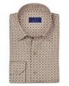 David Donahue Floral Medallion Cotton Oxford Cloth Button-up Shirt In Multi