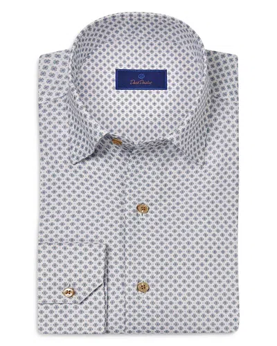 DAVID DONAHUE REGULAR FIT NEAT GEO PRINT SPORT SHIRT