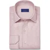 David Donahue Solid Sport Shirt In Pink